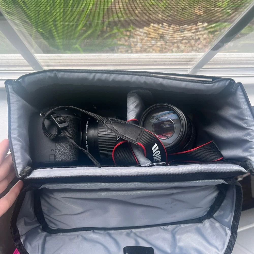 Canon T-5 Camera + Lense + Travel Bag. Had for a few years and never used!